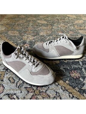Spalwart Women's Light Gray Suede & Mesh Sneakers
